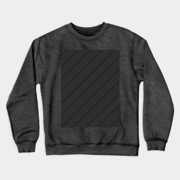 Carbon Fiber Pattern - Chemistry, Carbon Atoms Texture Print Gift Crewneck Sweatshirt by Art Like Wow Designs